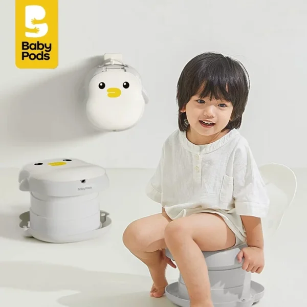 Bô vệ sinh di động đa năng xếp gọn cho bé Babypods, tiện lợi khi đi du lịch, sử dụng trên xe hơi