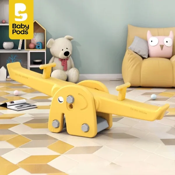 Bập bênh nhựa cho bé, nhựa nguyên sinh cao cấp, màu sắc pastel dễ phối không gian phòng Babypods